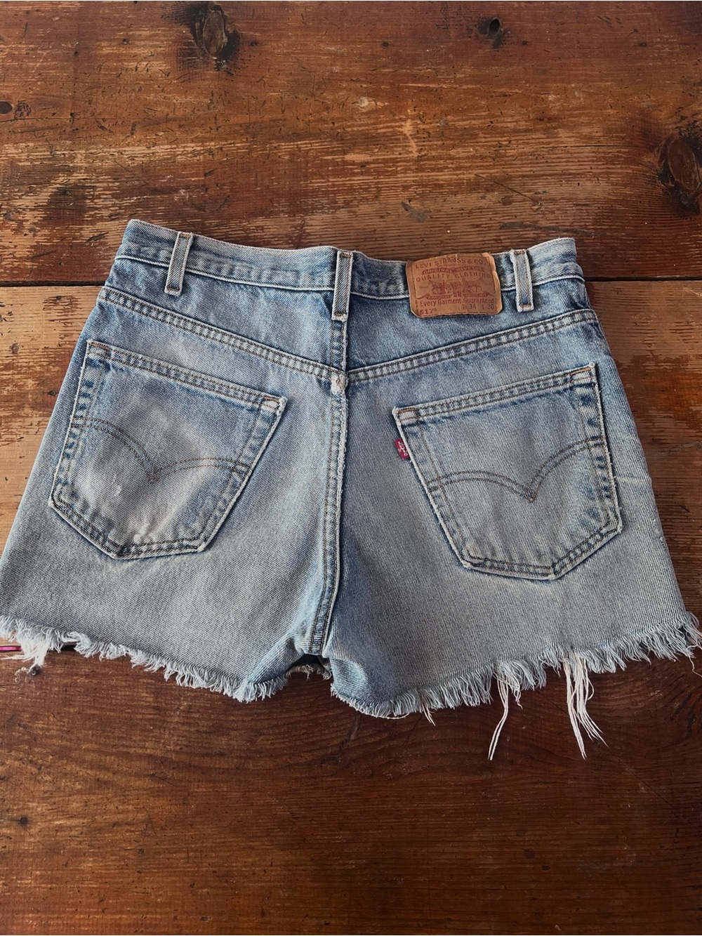 Vintage Levi Distressed Cut Off Jean Shorts